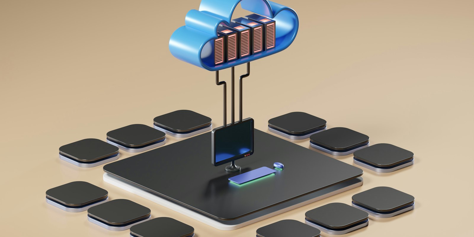 Cloud computing concept
